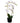 Plantă artificială orhidee cu ghiveci, alb