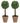 Plante artificiale cimișir cu ghiveci, 2 buc.  minge