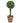 Plante artificiale cimișir cu ghiveci, 2 buc.  minge